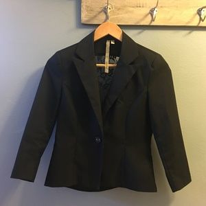 Black blazer with lace back